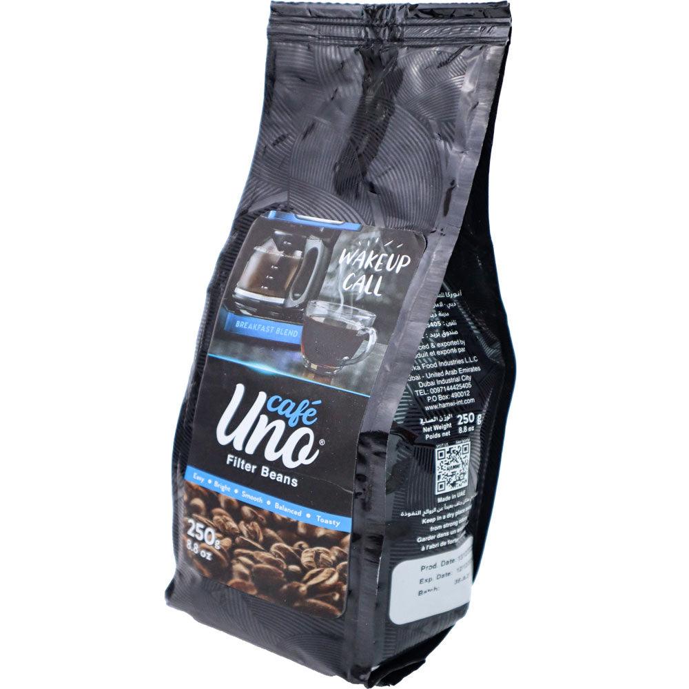 Uno Cafe Filter Beans Wakeup Call 250g - Shop Your Daily Fresh Products - Free Delivery 