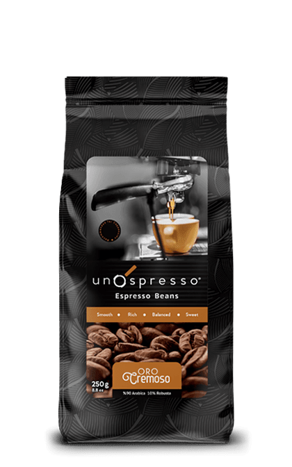 Uno Spresso Espresso Coffee Beans Oro Cremoso 250g - Shop Your Daily Fresh Products - Free Delivery 