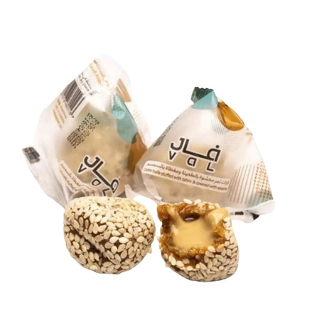 Val Date Balls Stuffed With Tahini, 500g, Coverd By Sesame Dates Snacks Best With Coffee Time, Dubai UAE.