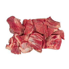 Fresh Veal Cubes Meat in Bone, 500g butcher cut UAE