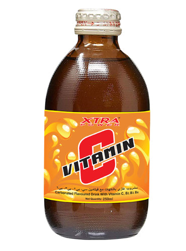 Xtra Power Vitamin C Drink, a carbonated functional drink enriched with Vitamin C, B2, B3, and B6, available in 250ml cans.